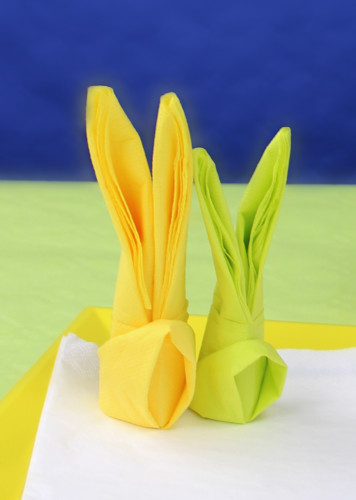 Serviette Papier En Forme De Lapin Bien Reussir Son Pliage
