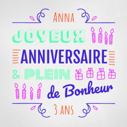 Serviettes papier personnalisées d'anniversaire avec photo